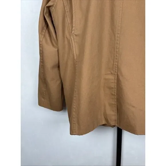 Duluth Trading Co Fire Hose Presentation Jacket Men's 2XL Brown Canvas Blazer